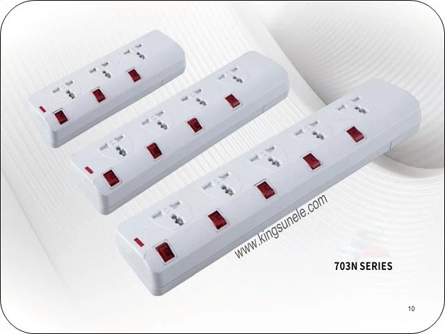 5 fets d'extensió d'ús domèstic de 5 vies