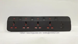 Extensió de negre de plom amb port USB amb commutador individual